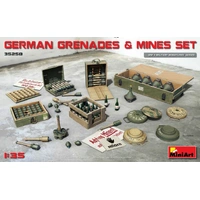 Miniart 1/35 German Grenades & Mines Set 35258 Plastic Model Kit