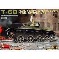 Miniart 1/35 T-60 (Plant No.37) Prod.Spring 1942. Interior Kit 35260 Plastic Model Kit