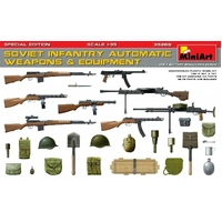 Miniart 1/35 Soviet Infantry Automatic Weapons & Equipment.Special Edition (PE Parts) 35268 Plastic Model Kit