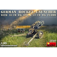 Miniart 1/35 German Rocket Launcher with 28cm WK Spr & 32cm WK Flamm 35269 Plastic Model Kit