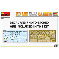 Miniart 1/35 M3 Lee Mid Prod. Sahara w/Crew Plastic Model Kit