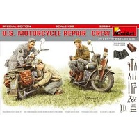 Miniart 1/35 U.S. Motorcycle Repair Crew. Special Edition 35284 Plastic Model Kit
