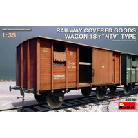 Miniart 1/35 Railway Covered Goods Wagon 18 t "NTV"-Type 35288 Plastic Model Kit