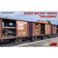 Miniart 1/35 Soviet Railway Wagon "Teplushka" 35300 Plastic Model Kit