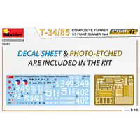 Miniart 1/35 T-34-85 Composite Turret. 112 Plant. Summer 1944 Interior Kit