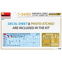 Miniart 1/35 T-34-85 Composite Turret. 112 Plant. Summer 1944 Interior Kit