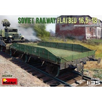 Miniart 1/35 Soviet Railway Flatbed 16,5-18 t 35303 Plastic Model Kit