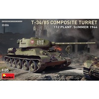 Miniart 1/35 T-34-85 Composite Turret. 112 Plant. Summer 1944 Plastic Model Kit