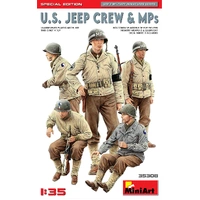Miniart 1/35 U.S. Jeep Crew & MPs. Special Edition Plastic Model Kit