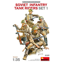 Miniart 1/35 Soviet Infantry Tank Riders Set 1