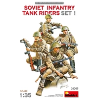 Miniart 1/35 Soviet Infantry Tank Riders Set 1