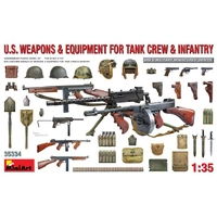 Miniart 1/35 U.S. Weapons & Equipment for Tank Crew & Infantry Plastic Model Kit