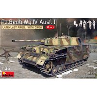 Miniart 1/35 Pz.Beob.Wg.IV Ausf. J Late/Last Prod. 2 in 1 w/Crew Plastic Model Kit 35344