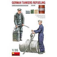Miniart 1/35 German Tankers Refueling Plastic Model Kit 35348