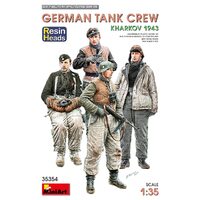 Miniart 1/35 German Tank Crew.Kharkov 1943. Resin Heads Plastic Model Kit
