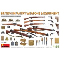 Miniart 1/35 British Infantry Weapons & Equipment Plastic Model Kit 35368