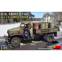 MiniArt 1/35 U.S. Army G7107 4X4 1.5t Cargo Truck Plastic Model Kit
