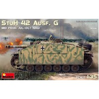 Miniart 1/35 StuH 42 Ausf. G  Mid Prod (Jul-Oct 1943) Plastic Model Kit