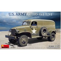 Miniart 1/35 U.S. Army G7105 4x4 1.5t Panel Van Plastic Model Kit