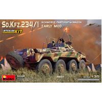 Miniart 1/35 Sd.Kfz.234/1 Schwerer Panzerspähwagen (2 cm). Early Mod. Interior Kit Plastic Model Kit