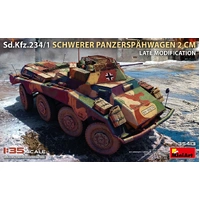 Miniart 1/35 Sd.Kfz.234/1 Schwerer Panzerspähwagen (2cm) Late Modificatoon Plastic Model Kit