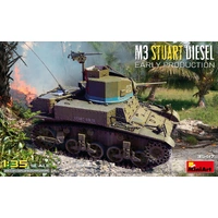 Miniart 1/35 M3 Stuart Diesel Early Production Plastic Model Kit