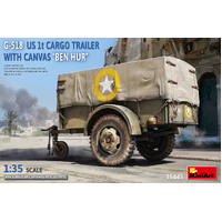 Miniart 1/35 G-518 US 1t Cargo Trailer "Ben Hur" w/Canvas Plastic Model Kit