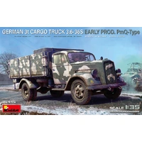 Miniart 1/35 German 3t Cargo Truck 3,6-36S Early Prod. PmQ-Type Plastic Model Kit