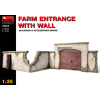Miniart 1/35 Farm Entrance with Wall 35535 Plastic Model Kit