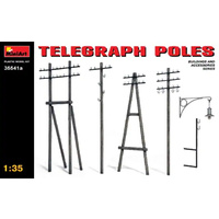 Miniart 1/35 Telegraph Poles 35541A Plastic Model Kit