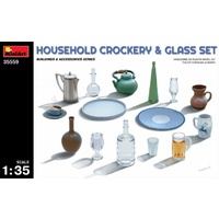 Miniart 1/35 Household Crockery & Glass Set 35559 Plastic Model Kit