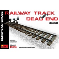 Miniart 1/35 Railway Track & Dead End (European Gauge) 35568 Plastic Model Kit