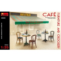 Miniart 1/35 Cafe Furniture & Crockery 35569 Plastic Model Kit