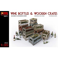 Miniart 1/35 Wine Bottles & Wooden Crates 35571 Plastic Model Kit