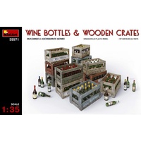 Miniart 1/35 Wine Bottles & Wooden Crates 35571 Plastic Model Kit