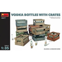 Miniart 1/35 Vodka Bottles with Crates 35577 Plastic Model Kit