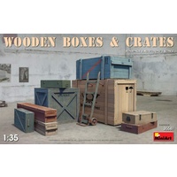 Miniart 1/35 Wooden Boxes & Crates 35581 Plastic Model Kit