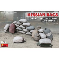 Miniart 1/35 Hessian Bags (sand, cement, vegetables, flour, seeds etc) 35586 Plastic Model Kit