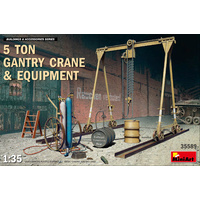 Miniart 1/35 5 Ton Gantry Crane & Equipment 35589 Plastic Model Kit