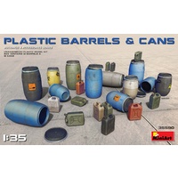 Miniart 1/35 Plastic Barrels & Cans 35590 Plastic Model Kit