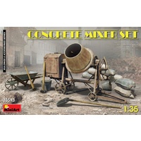 Miniart 1/35 Concrete Mixer Set 35593 Plastic Model Kit