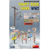 Miniart 1/35 Soviet Road Signs WW2 35601 Plastic Model Kit