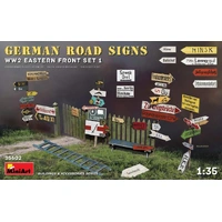 Miniart 1/35 German Road Signs WWII (Eastern Front Set 1) 35602 Plastic Model Kit