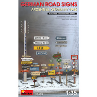 Miniart 1/35 German Road Signs WW2 (Ardennes, Germany 1945)