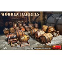 Miniart 1/35 Wooden Barrels Plastic Model Kit 35632