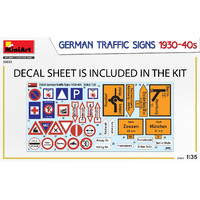 Miniart 1/35 German Traffic Signs 1930-40’s Plastic Model Kit