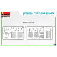 Miniart 1/35 Steel Trash Bins Plastic Model Kit