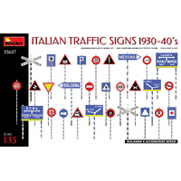 MiniArt 1/35 Italian Traffic Signs 1930-40s Plastic Model Kit