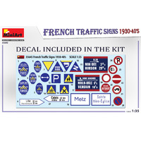Miniart 1/35 French Traffic Signs 1930-40’s Plastic Model Kit
