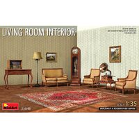MiniArt 1/35 Living Room Interior Plastic Model Kit